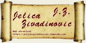 Jelica Živadinović vizit kartica